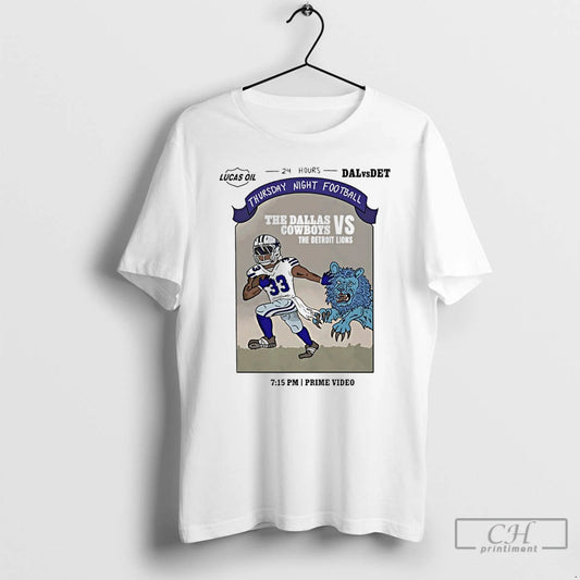 Classic The Dallas Cowboys Vs The Detroit Lions 2025 Thursday Night Football T Shirts Sweater - clothing by TeeHivey.com