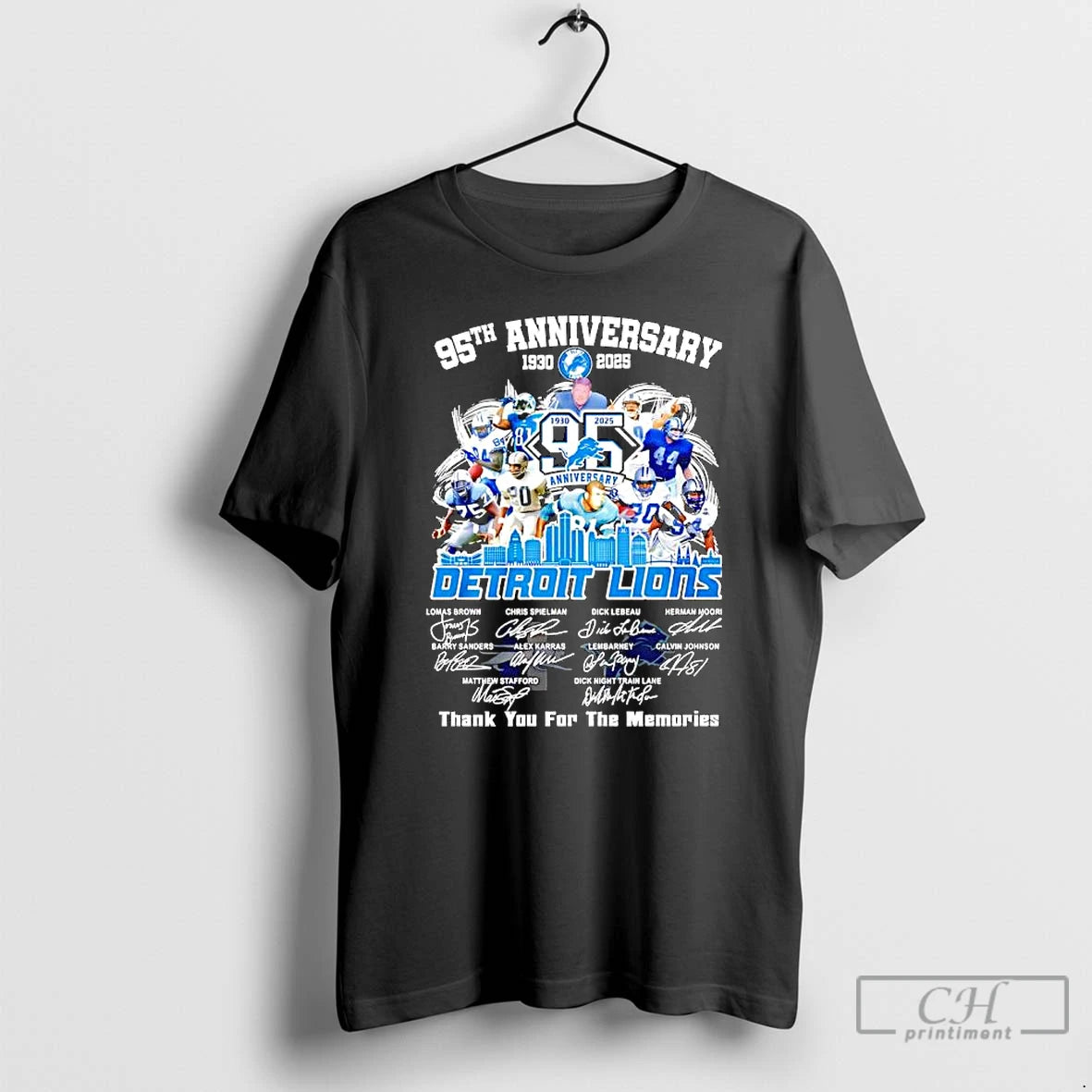 Classic The Detroit Lions 95th Anniversary - clothing by TeeHivey.com