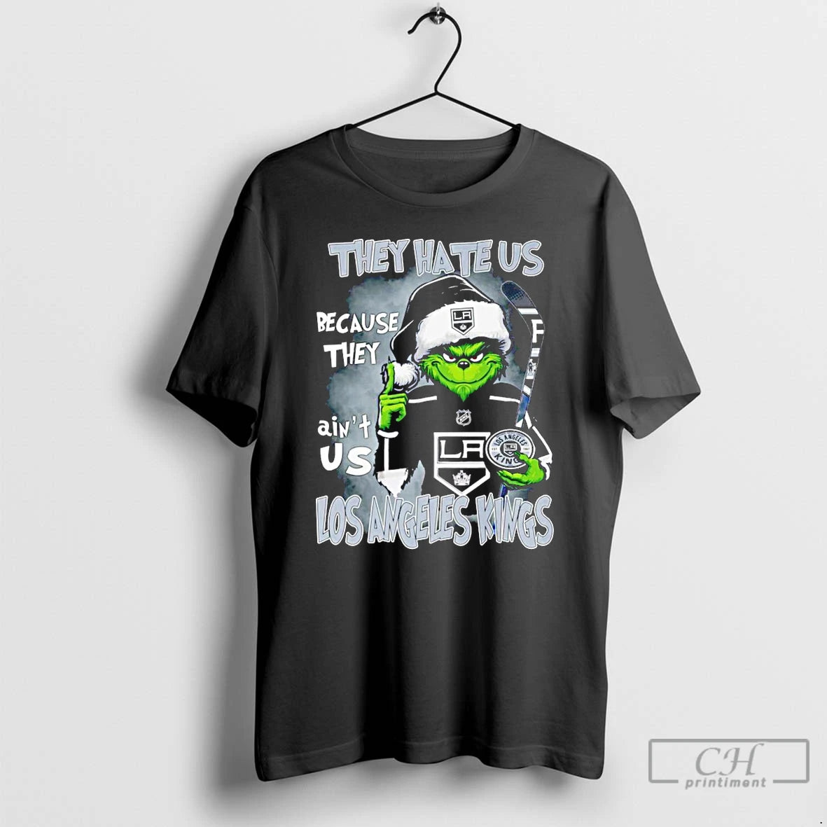Classic The Grinch They Hate Us Because They Aint Us Los Angeles Kings T Shirts - clothing by TeeHivey.com