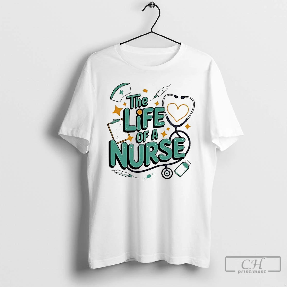 Classic The Life Of A Nurse Design - clothing by TeeHivey.com