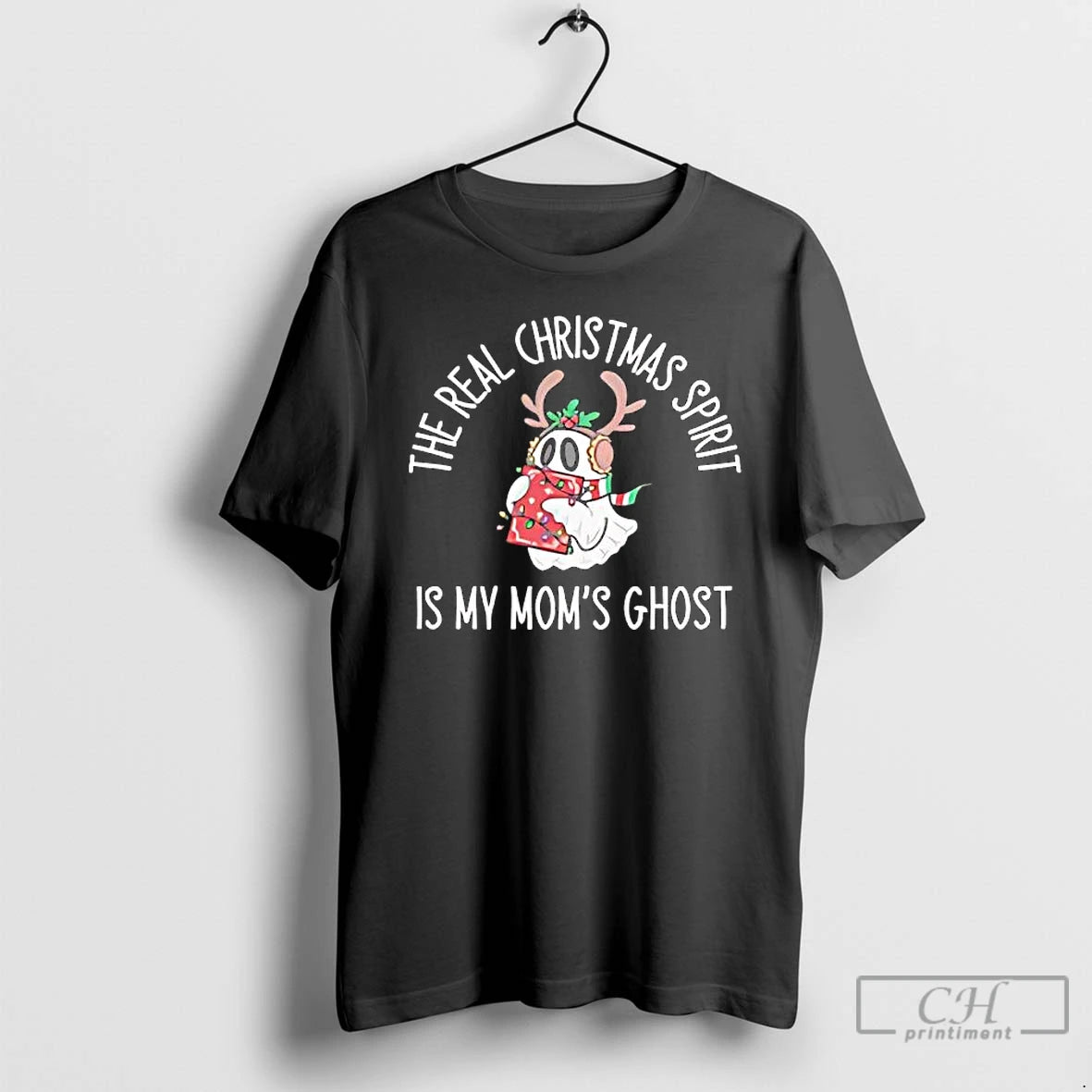 Classic The Real Christmas Spirit Is My Moms Ghost - clothing by TeeHivey.com