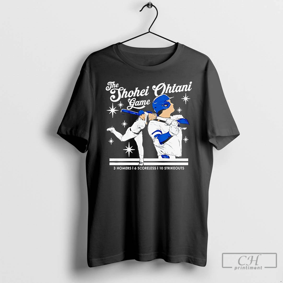 Classic The Shohei Ohtani Game 3 Homers 6 Scoreless T Shirts - clothing by TeeHivey.com