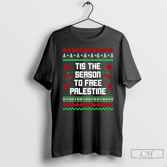 Classic Tis The Season To Free Palestine Ugly Christmas - clothing by TeeHivey.com