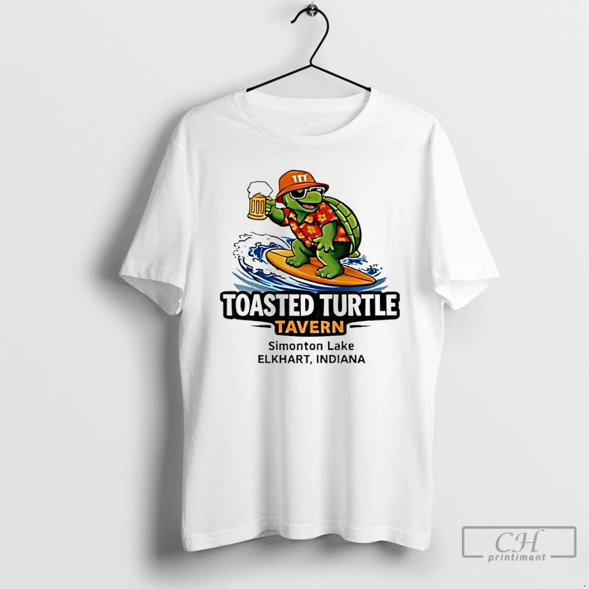 Classic Toasted Turtle Tavern Simonton Lake Elkhart Indiana - clothing by TeeHivey.com