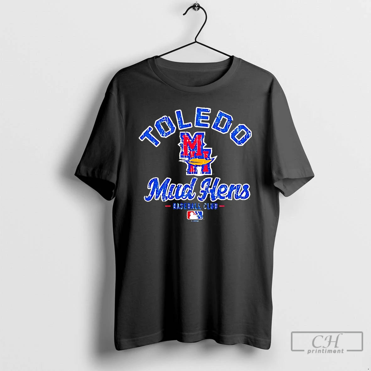 Classic Toledo Mud Hens Baseball Club Mlb Logo Retro