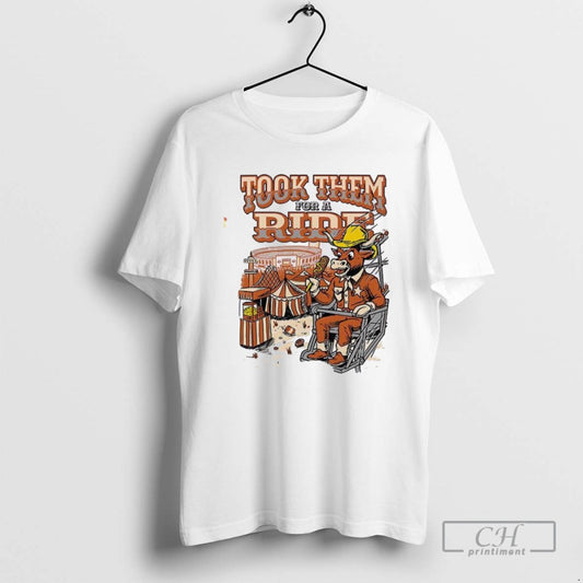 Classic Took Them For A Ride Texas Longhorns T Shirts - clothing by TeeHivey.com