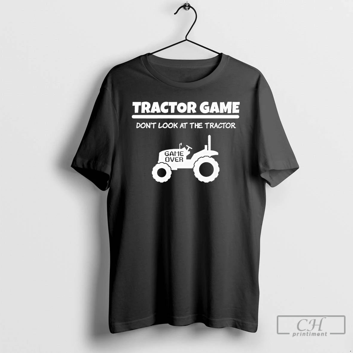 Classic Tractor Game Dont Look At The Tractor Game Over T Shirts - clothing by TeeHivey.com