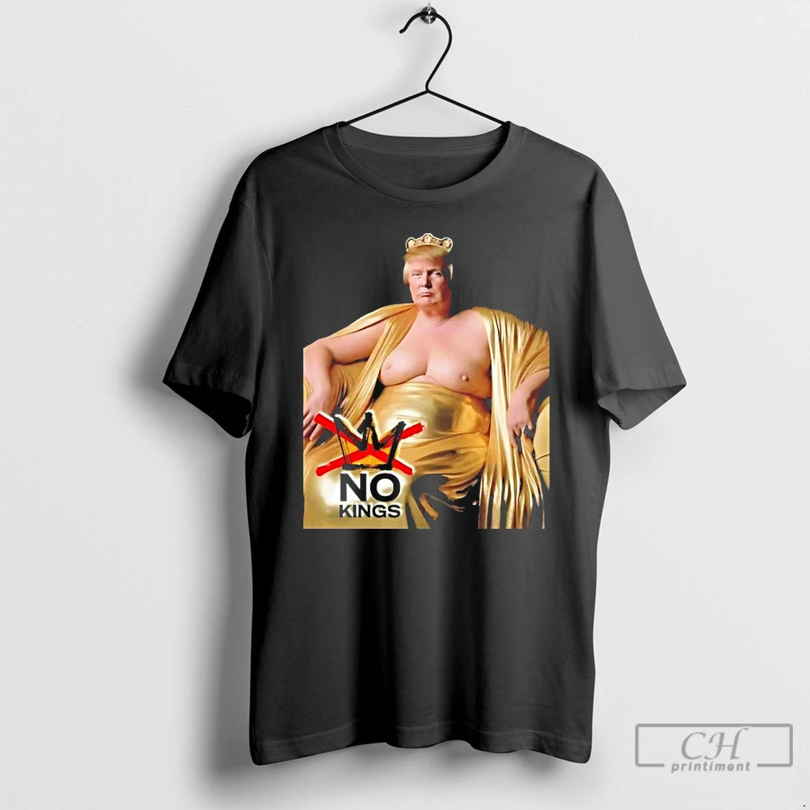 Classic Trump Golden Thrones No Kings T Shirts - clothing by TeeHivey.com