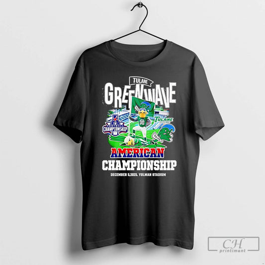Classic Tulane Green Wave 2025 American Championship Mascot - clothing by TeeHivey.com