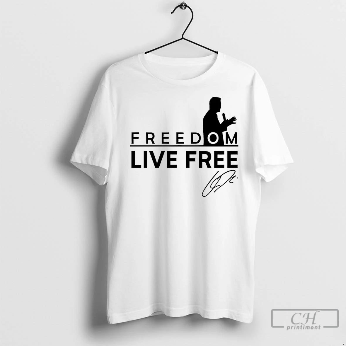 Classic Turning Point Charlie Kirk Live Free Signature - clothing by TeeHivey.com