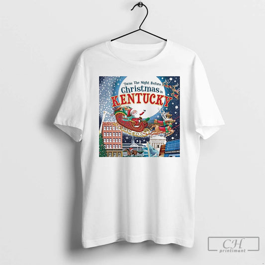 Classic Twas The Night Before Christmas In Kentucky T Shirts - clothing by TeeHivey.com