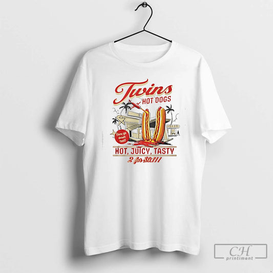 Classic Twins Hot Dogs Hot Juicy Tasty - clothing by TeeHivey.com