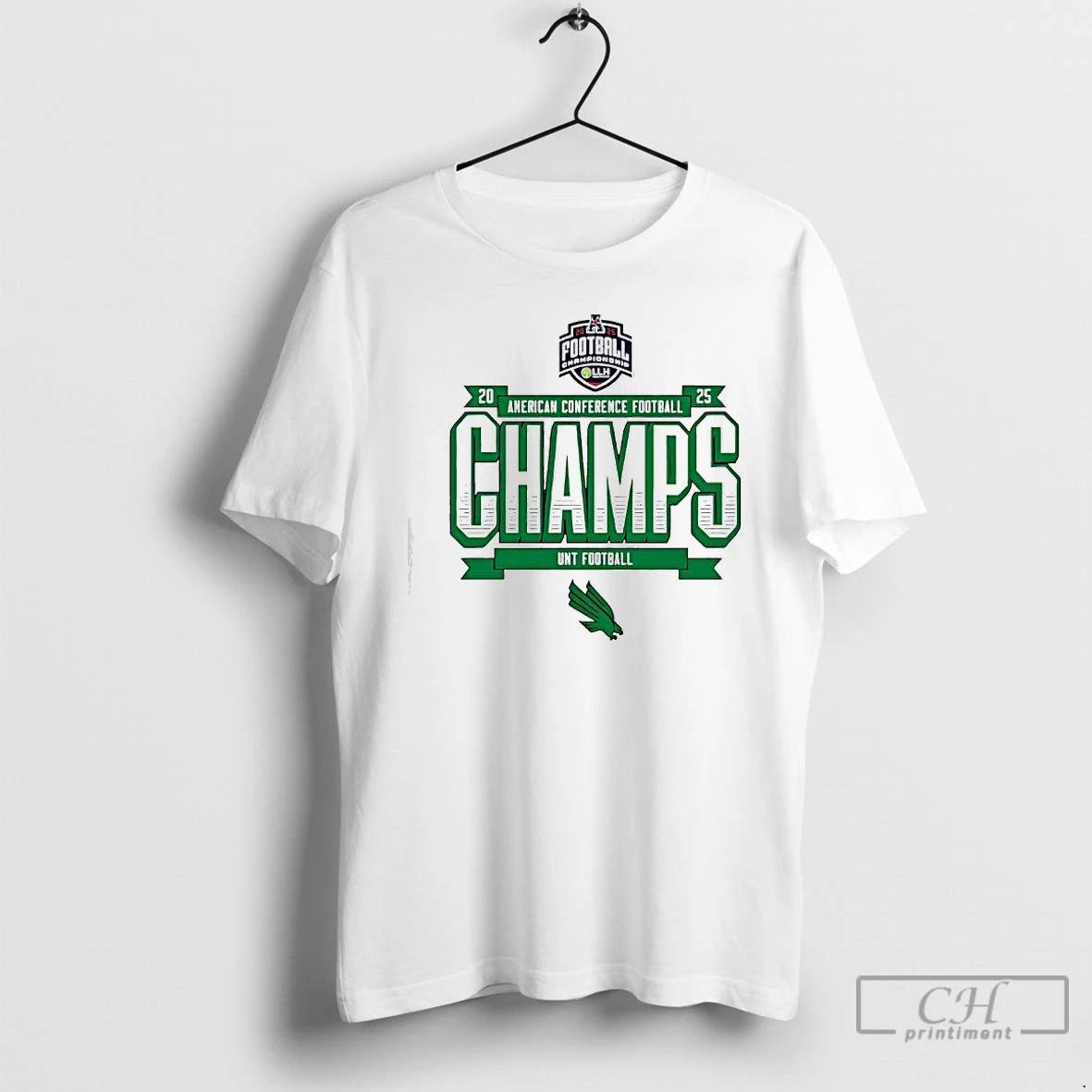 Classic Unt Football 2025 Amercan Conference Champs Logo - clothing by TeeHivey.com