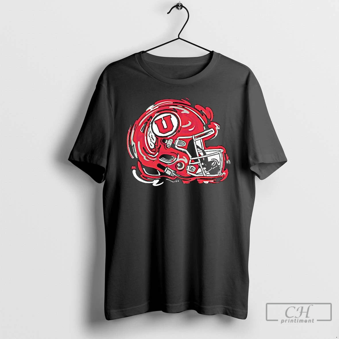 Classic University Of Utah Utes Football Justin Patten Helmet - clothing by TeeHivey.com