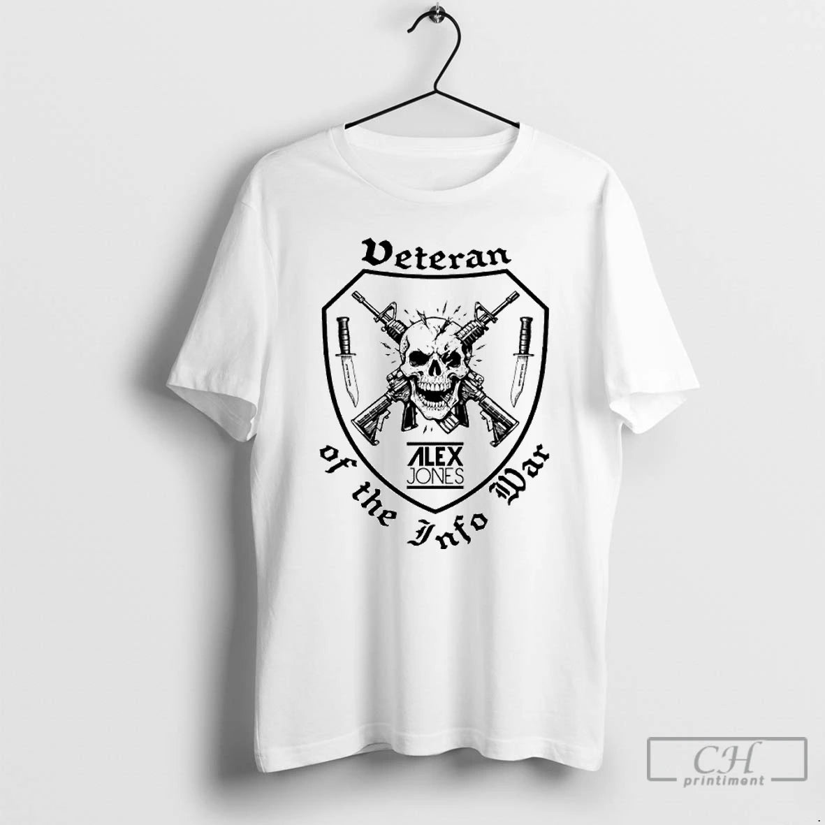 Classic Veteran Of The Infowar Skull Ornaments T Shirts - clothing by TeeHivey.com