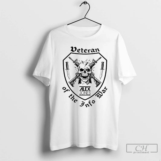Classic Veteran Of The Infowar Skull Ornaments T Shirts - clothing by TeeHivey.com