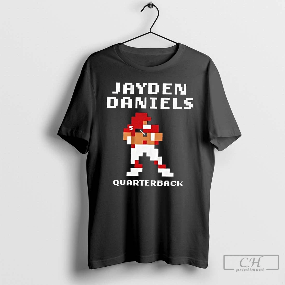 Classic Washington Commanders Jayden Daniels Quarterback Retro Baller T Shirts - clothing by TeeHivey.com