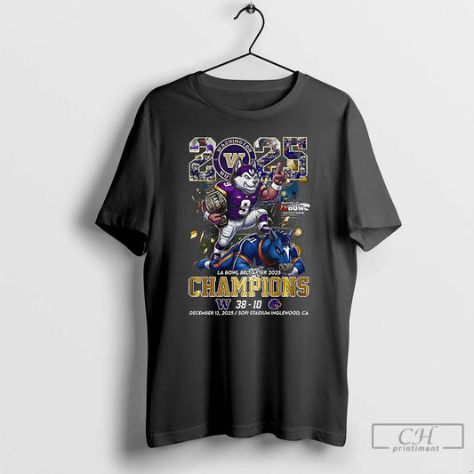 Classic Washington Huskies Beat Boise State Broncos La Bowl Belt After 2025 Champions T Shirts - clothing by TeeHivey.com