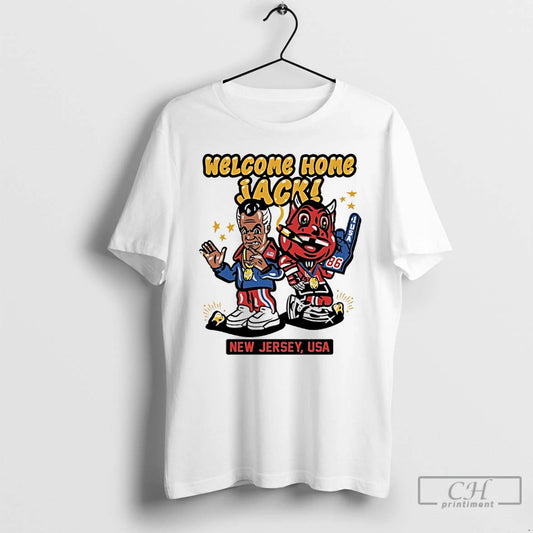 Classic Welcome Home Jack Hughes New Jersey Usa Hockey