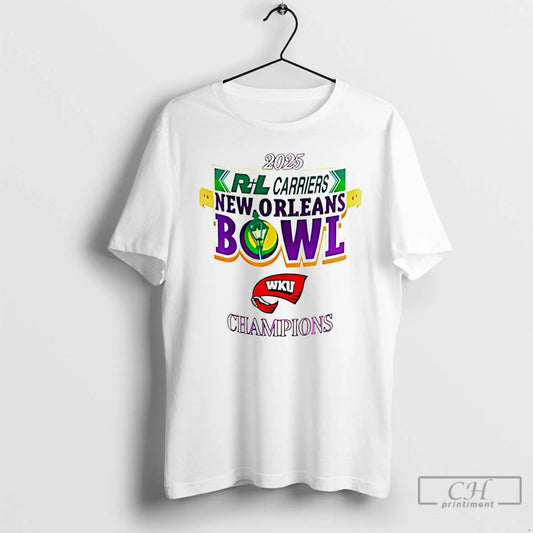 Classic Western Kentucky 2025 New Orleans Bowl Champions Logo - clothing by TeeHivey.com