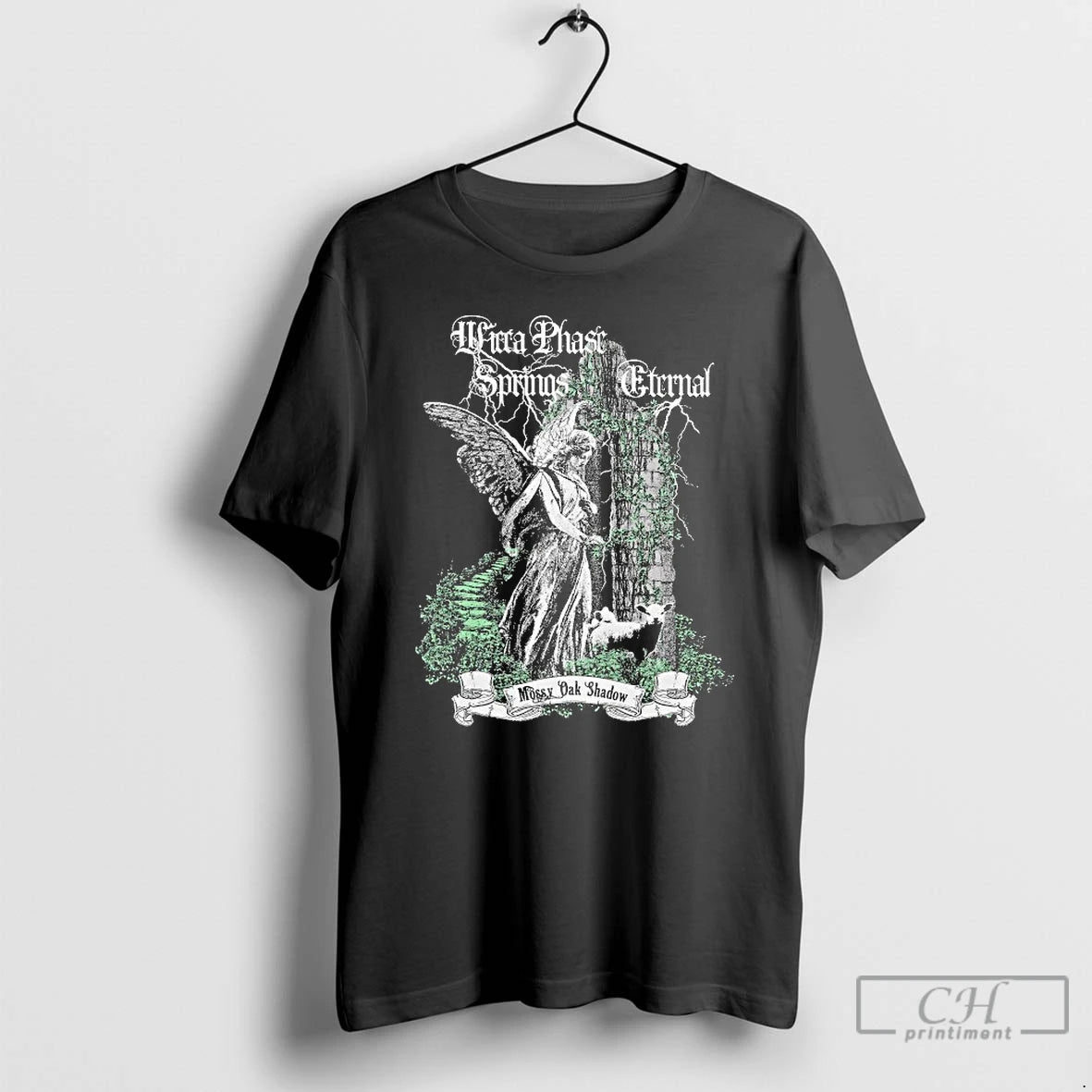 Classic Wicca Phase Springs Eternal Mossy Oak Shadow Angel - clothing by TeeHivey.com