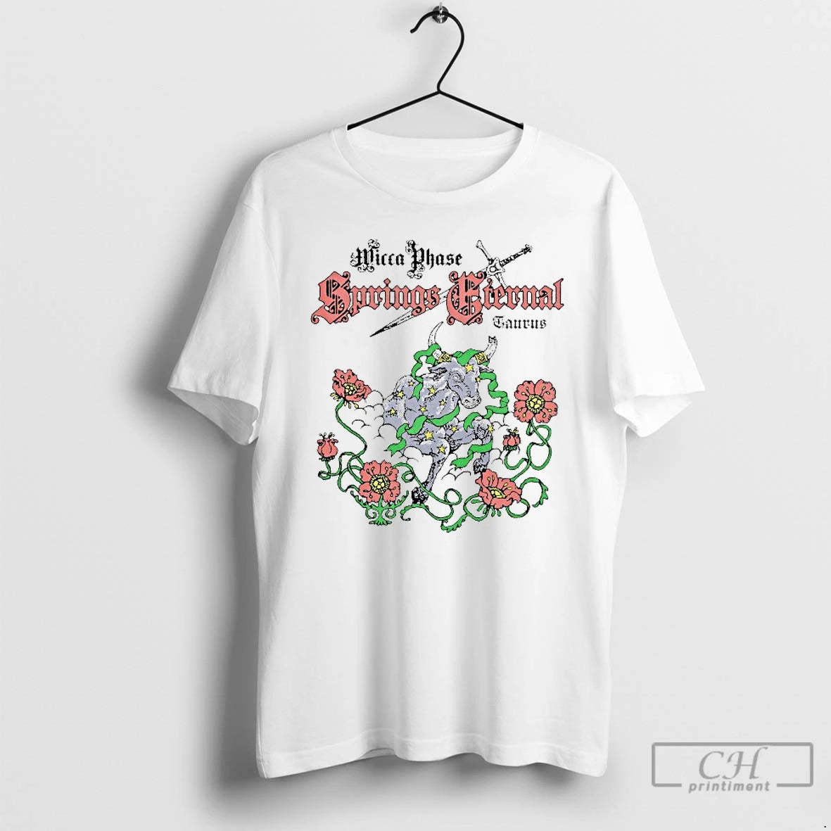 Classic Wicca Phase Springs Eternal Taurus Sword - clothing by TeeHivey.com