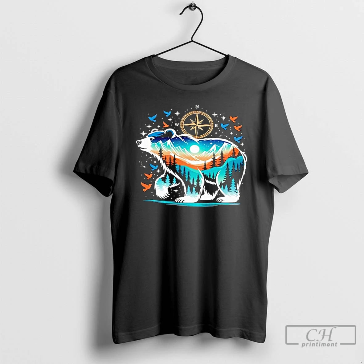 Classic Wildlife Animal Nature Bear Camping - clothing by TeeHivey.com