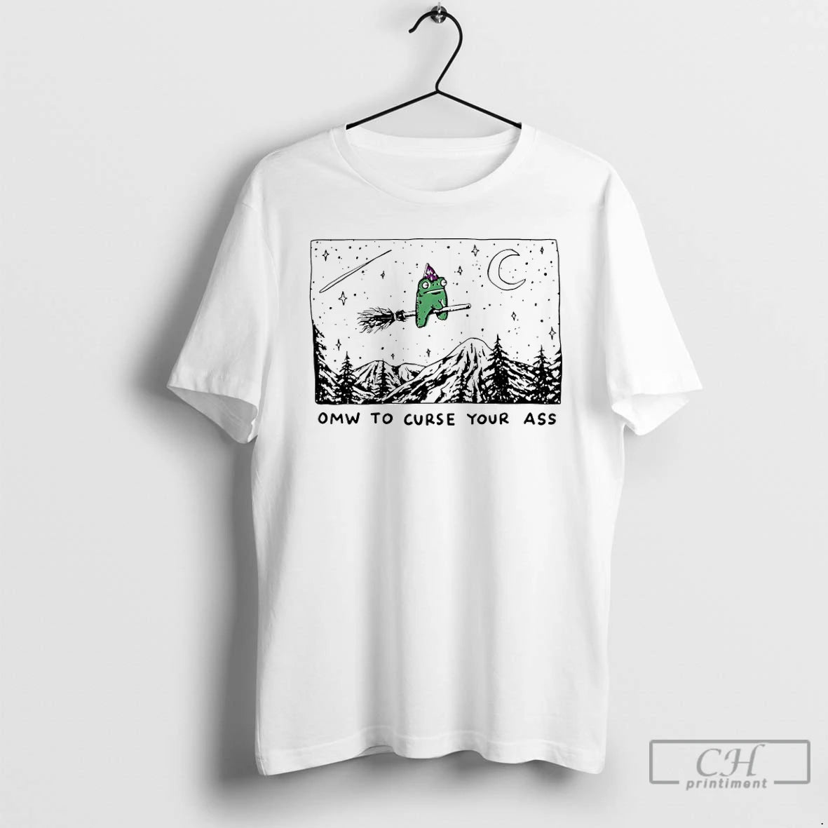 Classic Wizard Frogs Omw To Curse Your Ass - clothing by TeeHivey.com