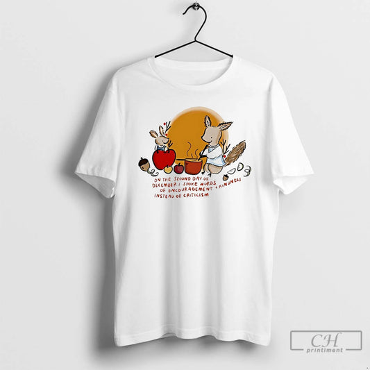 Classic Wonder Doodles On The Second Day Of December I Spoke Words Of Encouragement Kindness - clothing by TeeHivey.com