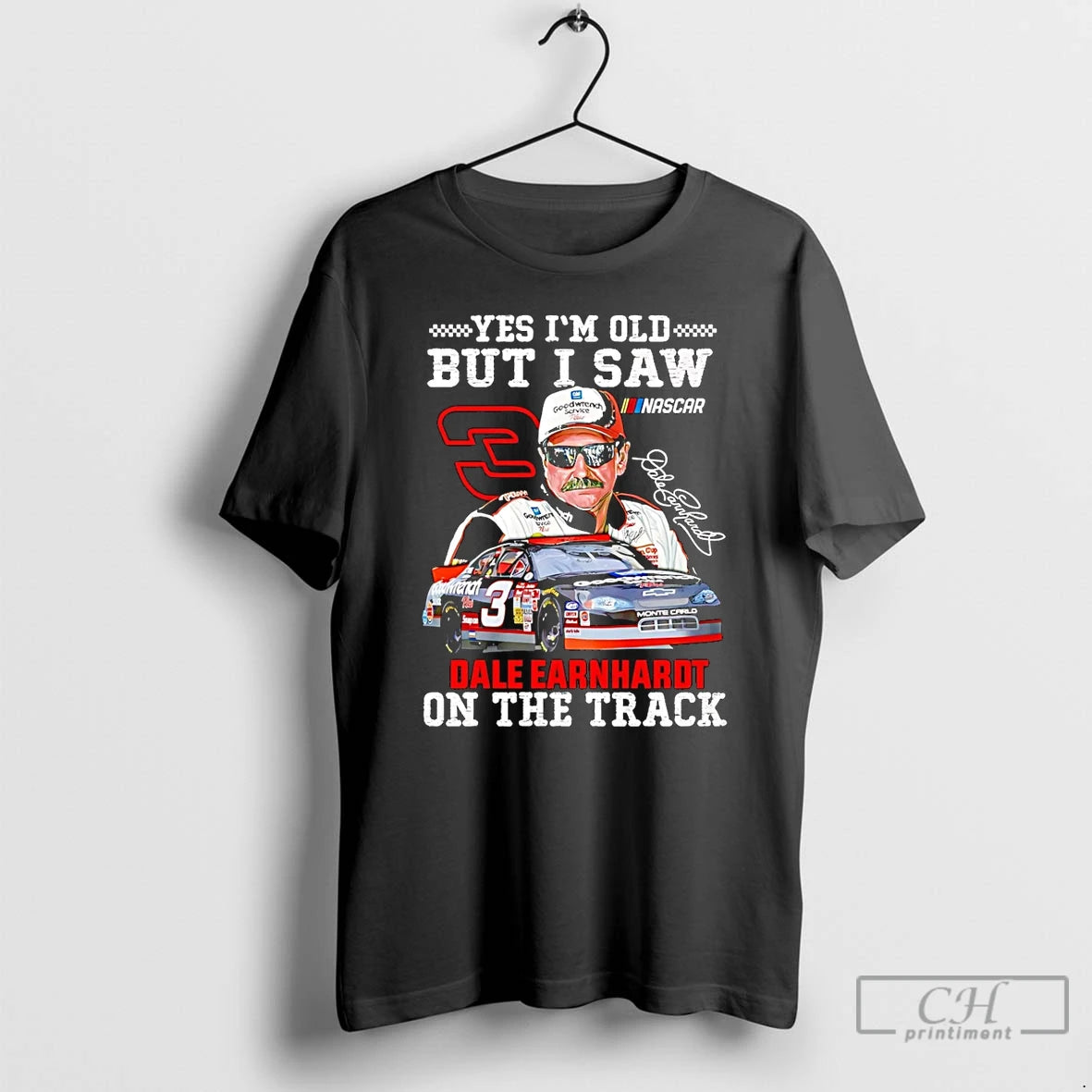 Classic Yes Im Old But I Saw Dale Earnhardt Sr One The Track T Shirts - clothing by TeeHivey.com