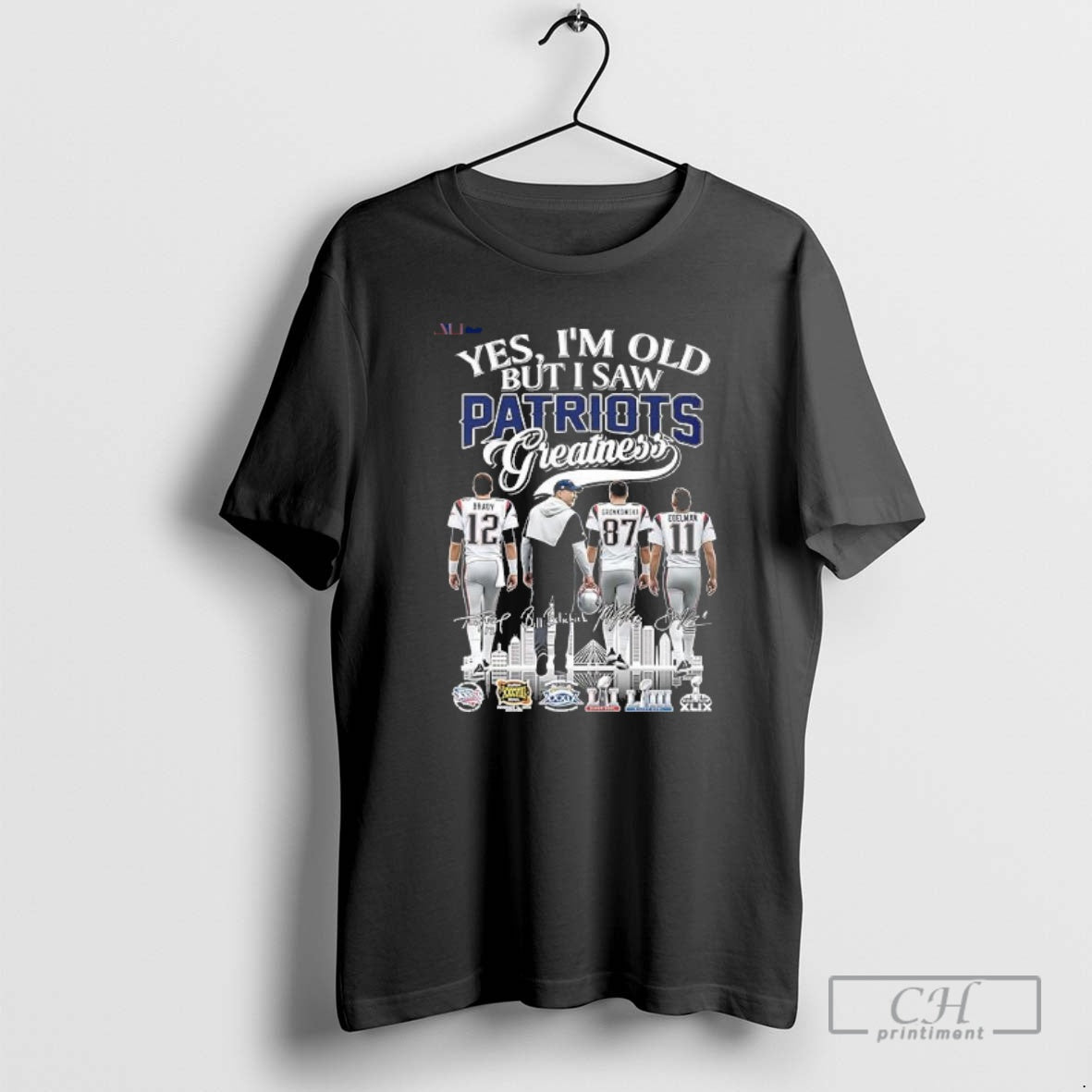 Classic Yes Im Old But I Saw Patriots Greatness Brady Coach Gronkowski And Edelman - clothing by TeeHivey.com