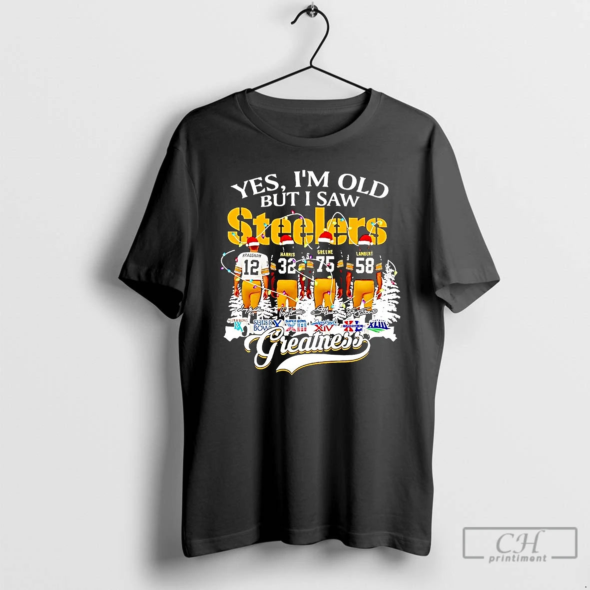 Classic Yes Im Old But I Saw Steelers Greatness Christmas - clothing by TeeHivey.com