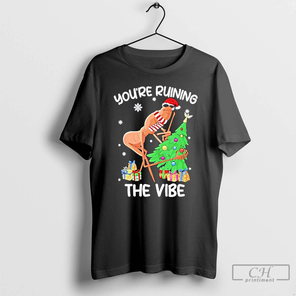 Classic Youre Ruining The Vibe Christmas Marcus The Worm Xmas - clothing by TeeHivey.com