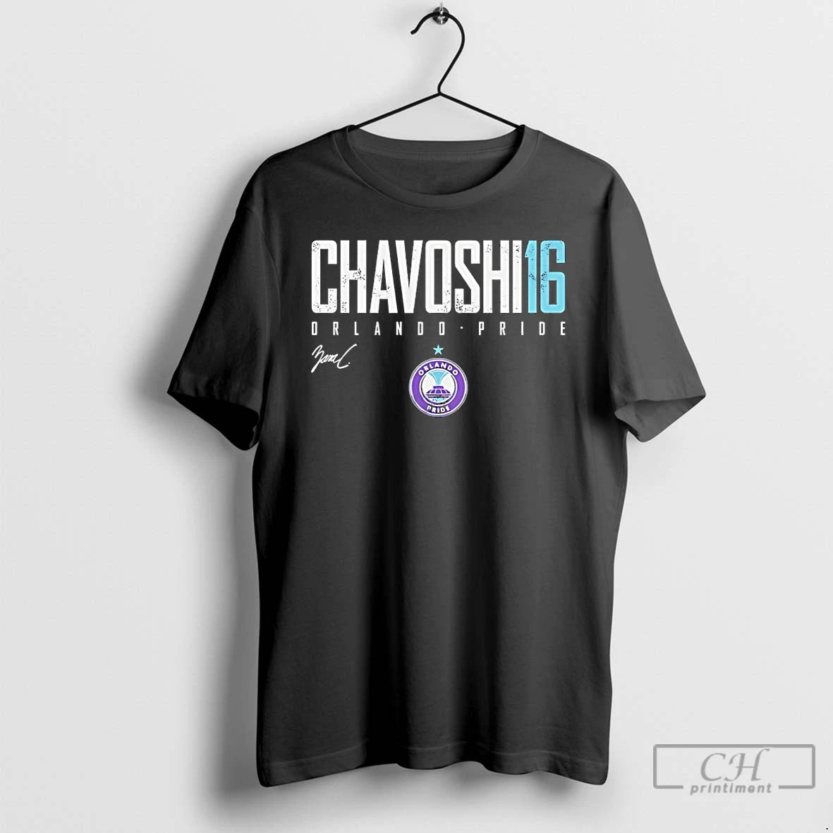 Classic Zara Chavoshi 16 Orlando Pride Name And Number Signature
