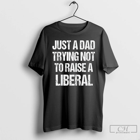 Classic Zeek Arkham Wearing Just A Dad Trying Not To Raise A Liberal T Shirts - clothing by TeeHivey.com