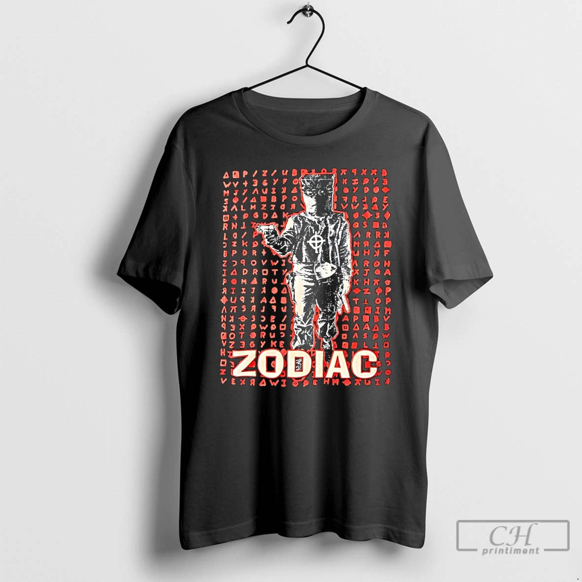 Classic Zodiac Killer Cipher And Masked Figure Graphic