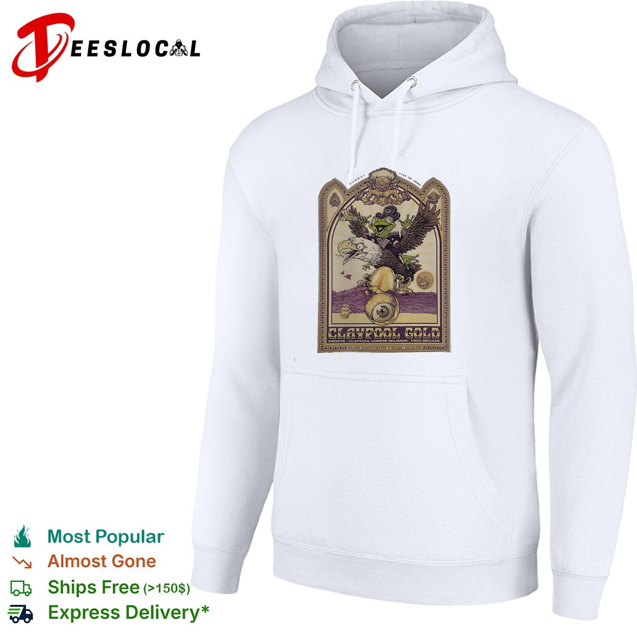 Claypool Gold Primus Claypool Lennon Delirium and Frog Brigade Dillon Colorado On June 28 2026 shirt