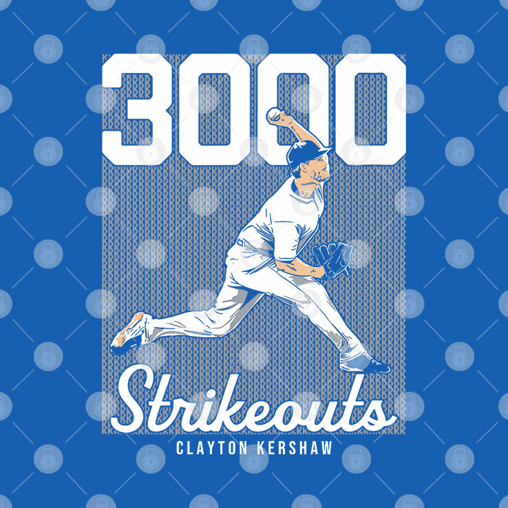 Clayton Kershaw 3000 Strikeouts T Shirt