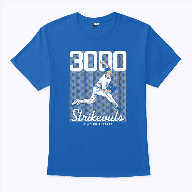 Clayton Kershaw 3000 Strikeouts T Shirt
