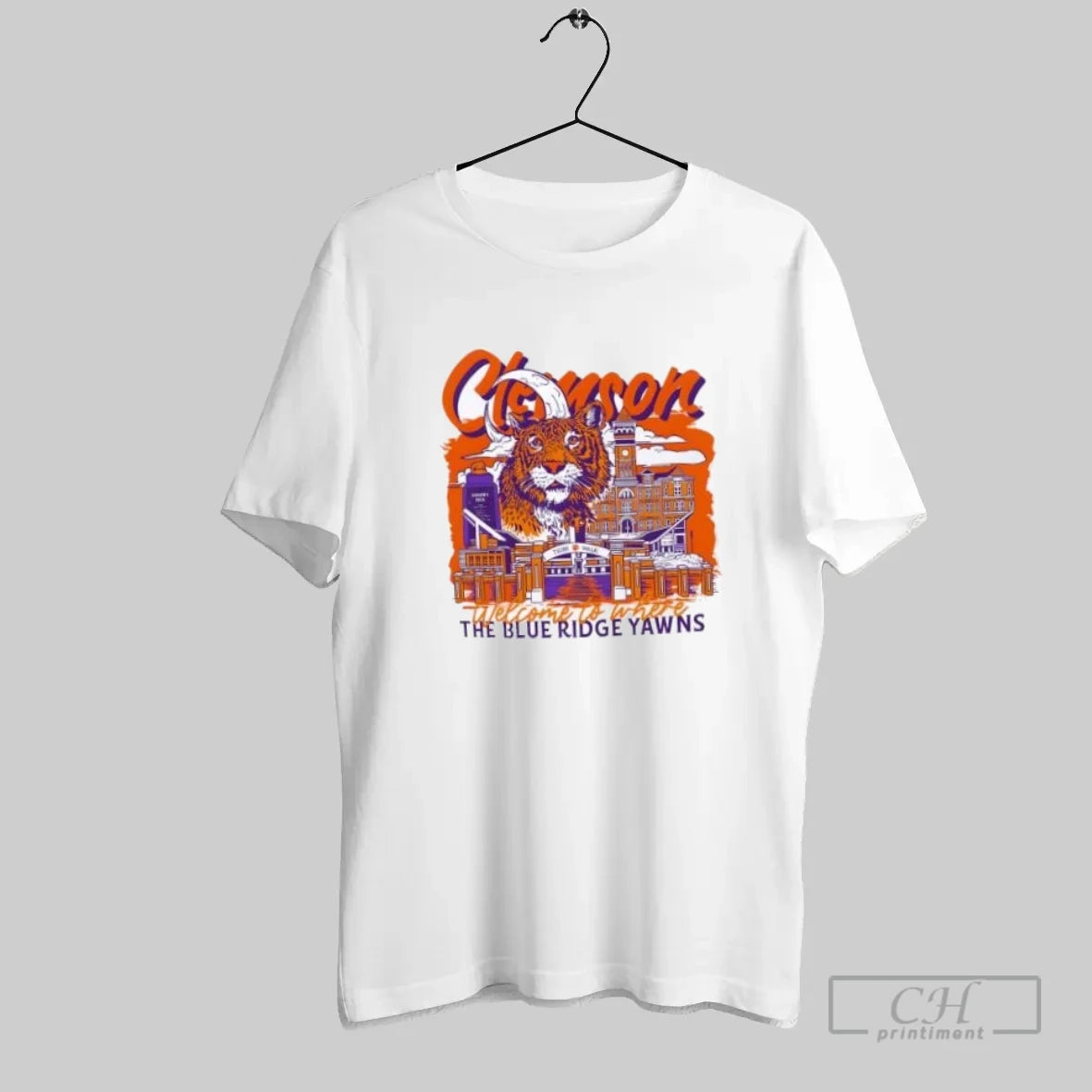 Clemson Tigers Welcome To Where The Blue Ridge Yawns - clothing by TeeHivey.com