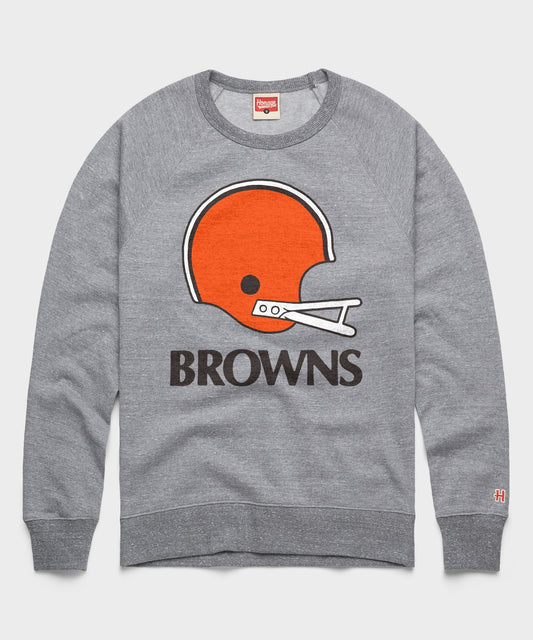 Cleveland Browns Big Helmet Crewneck