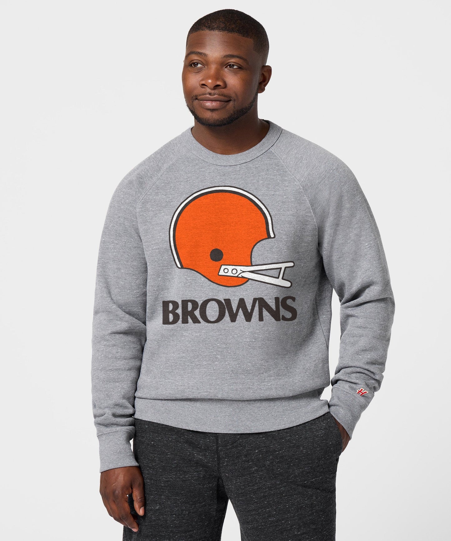 Cleveland Browns Big Helmet Crewneck