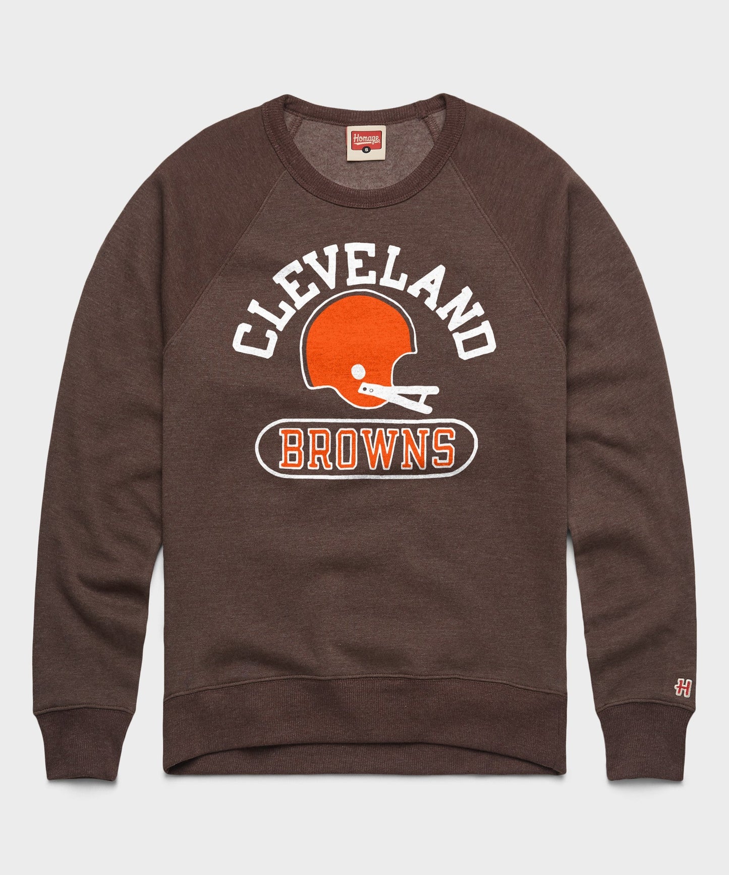 Cleveland Browns Throwback Helmet Crewneck