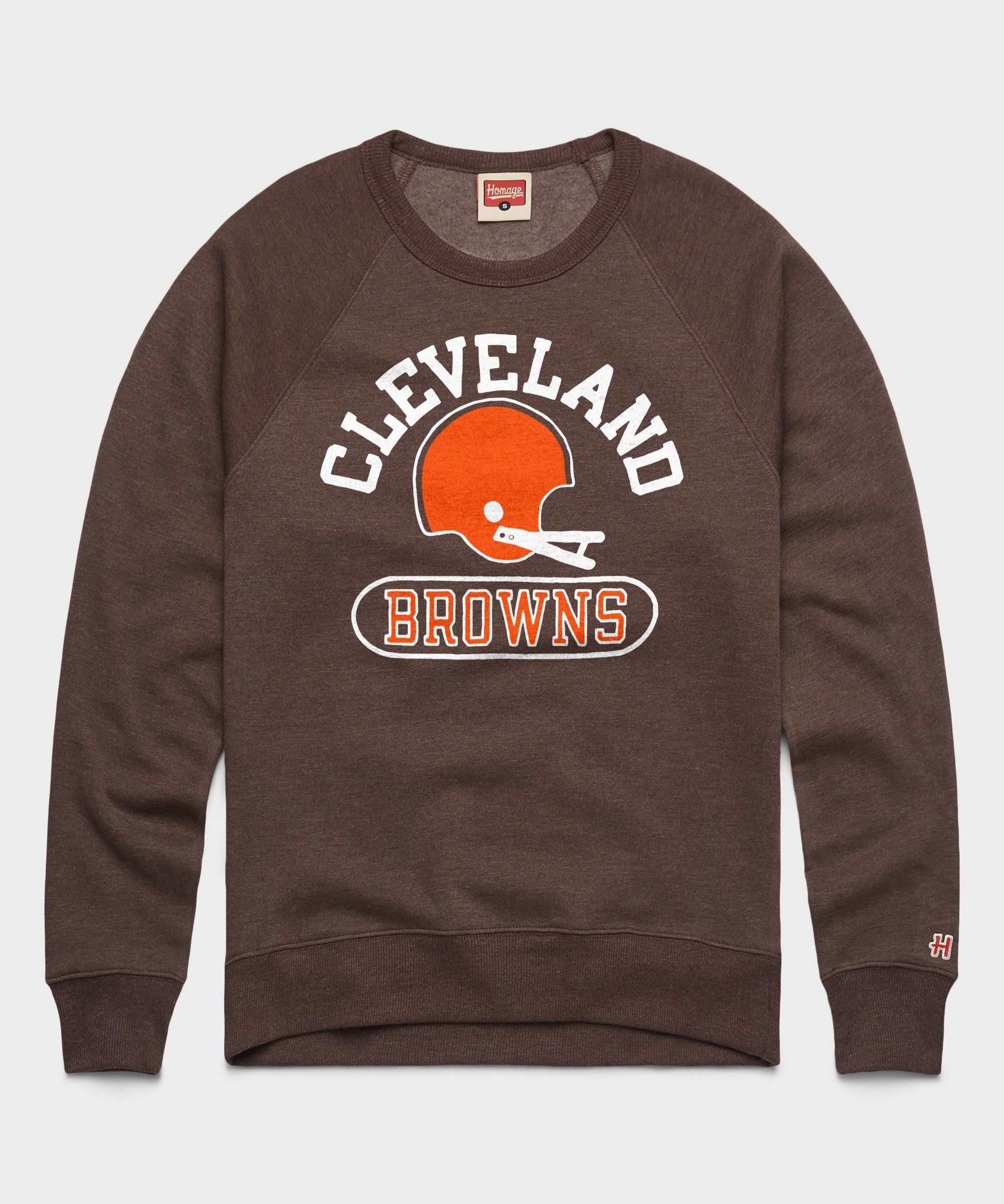 Cleveland Browns Throwback Helmet Crewneck