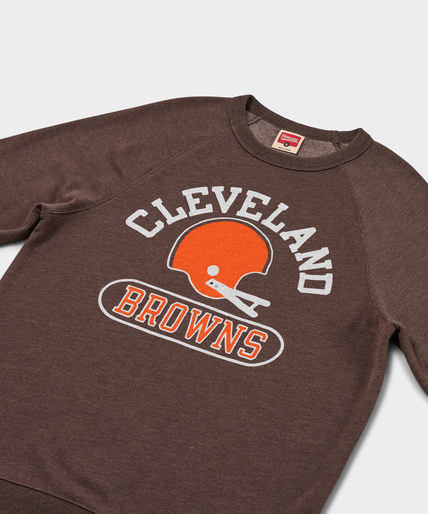 Cleveland Browns Throwback Helmet Crewneck