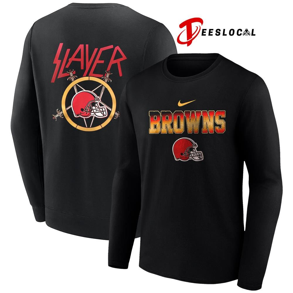 Cleveland Browns x Slayer logo shirt