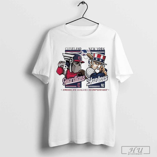 Cleveland Guardians Vs New York Yankees American League Championship Mascot - clothing by TeeHivey.com