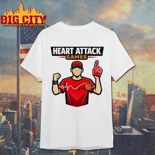 Close Basketball Games Are Bad For My Heart Basketball Graphic Shirt