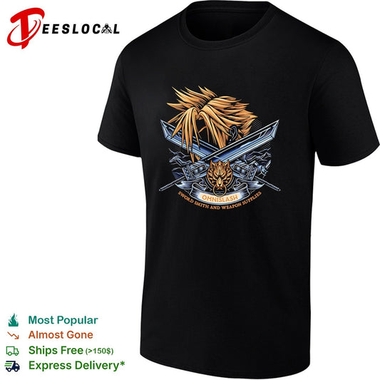 Cloud Strife Final Fantasy VII Omnislash Sword Smith and Weapon Supplies shirt