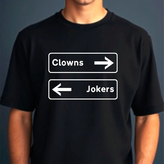 Clowns To The Left Jokers To The Right Mens T-Shirt, Stuck In The Middle Tee